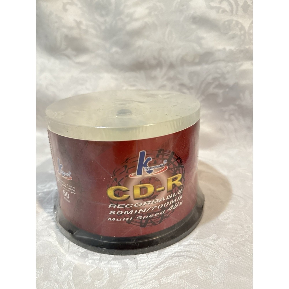 Package of 50 CD-R Discs Recordable 80 Min/700MB Multi-Speed 48X NIP